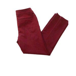Ann Taylor Burgundy The Straight, Pants Size 8 (Medium)